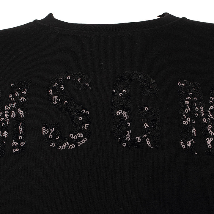 Msgm Logo Sweater In Black