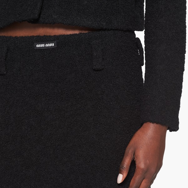 MIU MIU BOUCLÉ MINISKIRT 