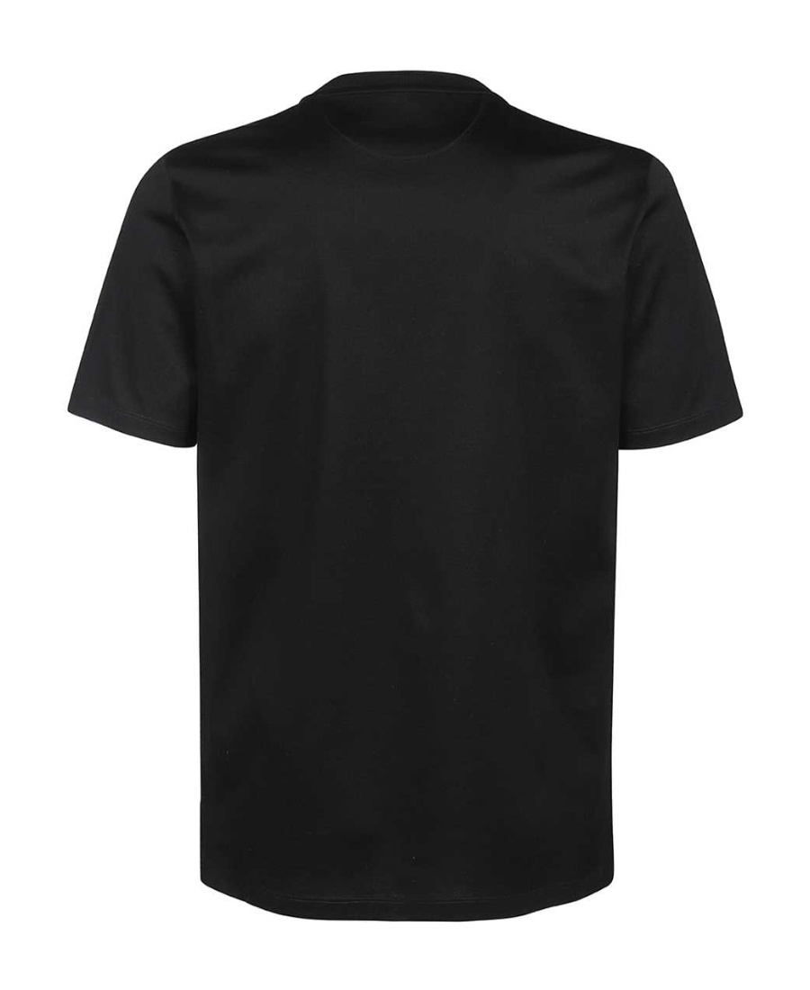 Shop Paul Smith Stripe-pocket Cotton T-shirt In Black