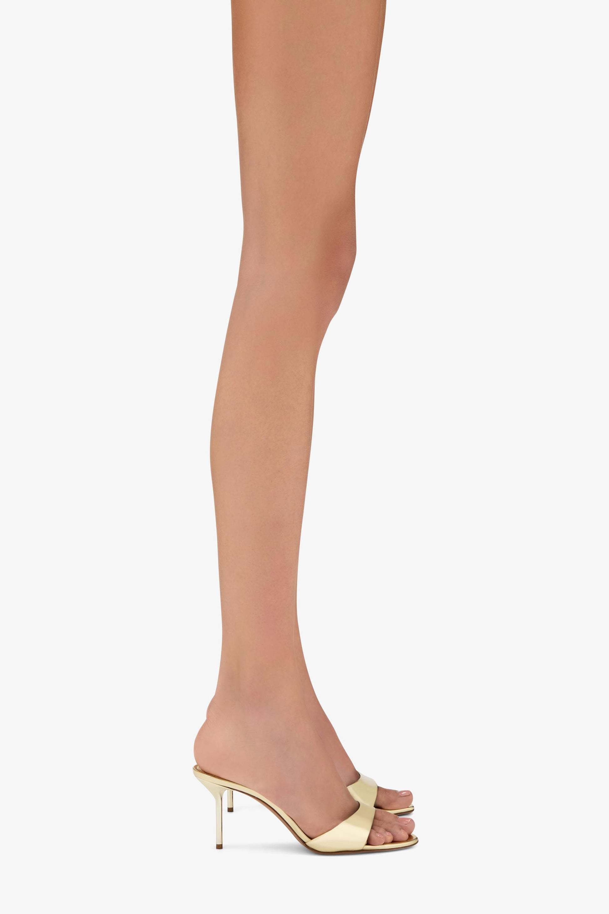 Paris Texas Lidia Patent Leather Sandals In Nude