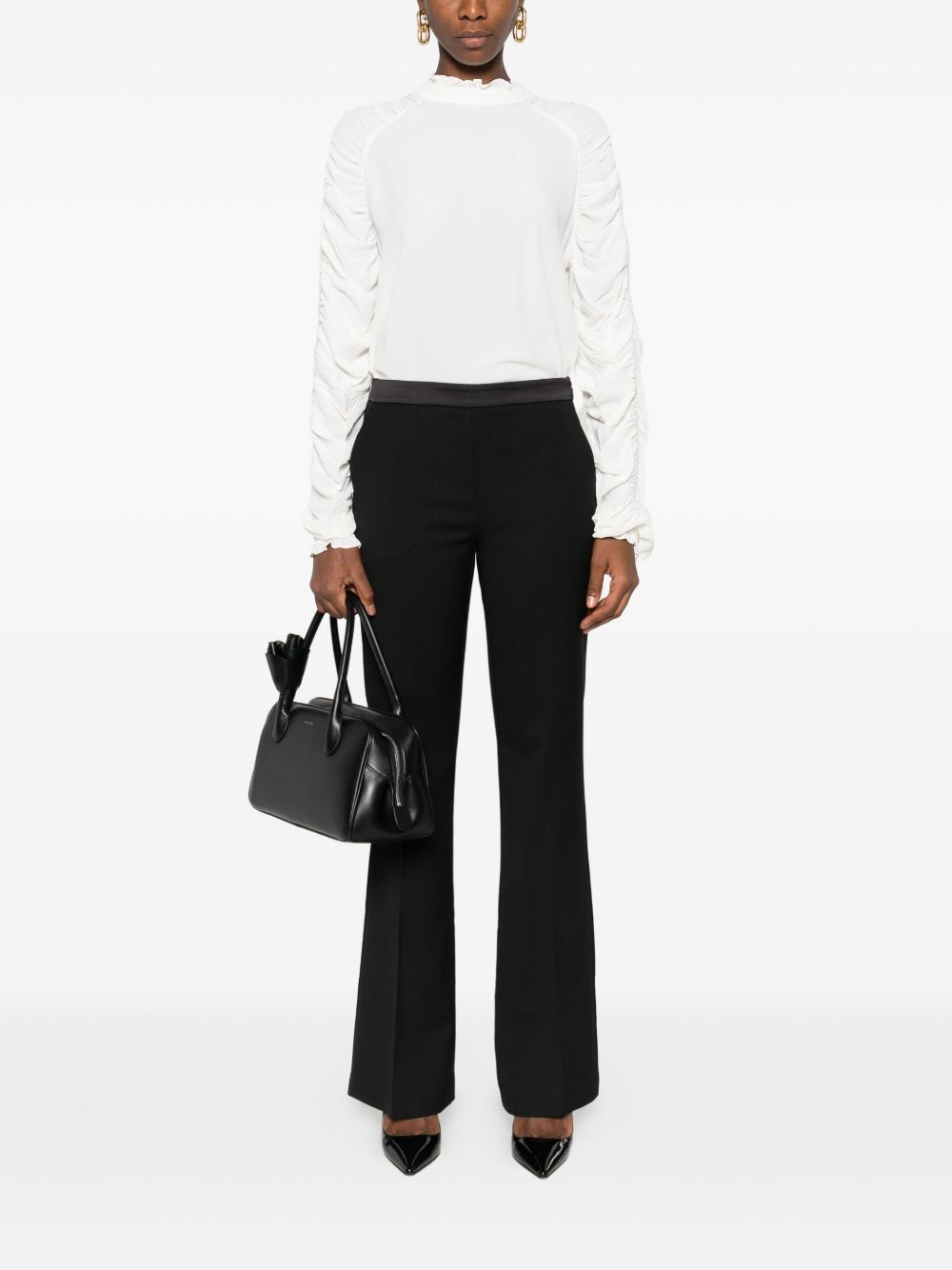 Twinset Straight-leg Casual Pants In Black