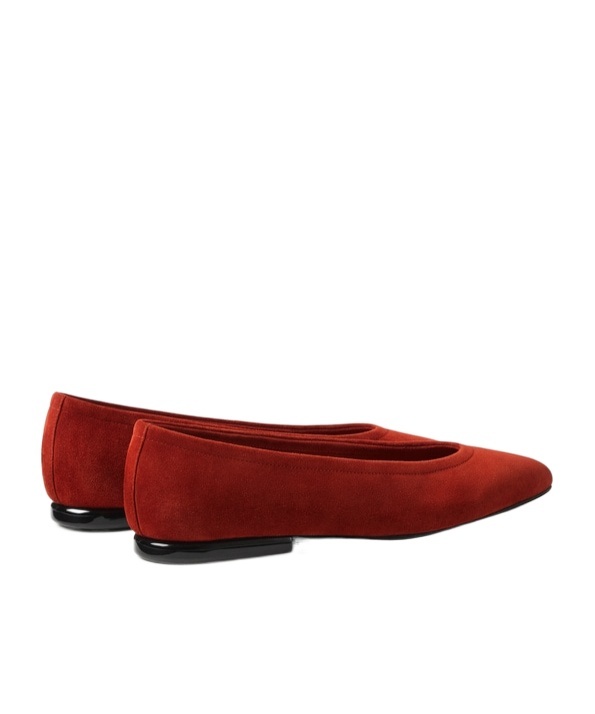 Loro Piana Primula Ballet Flat In Red