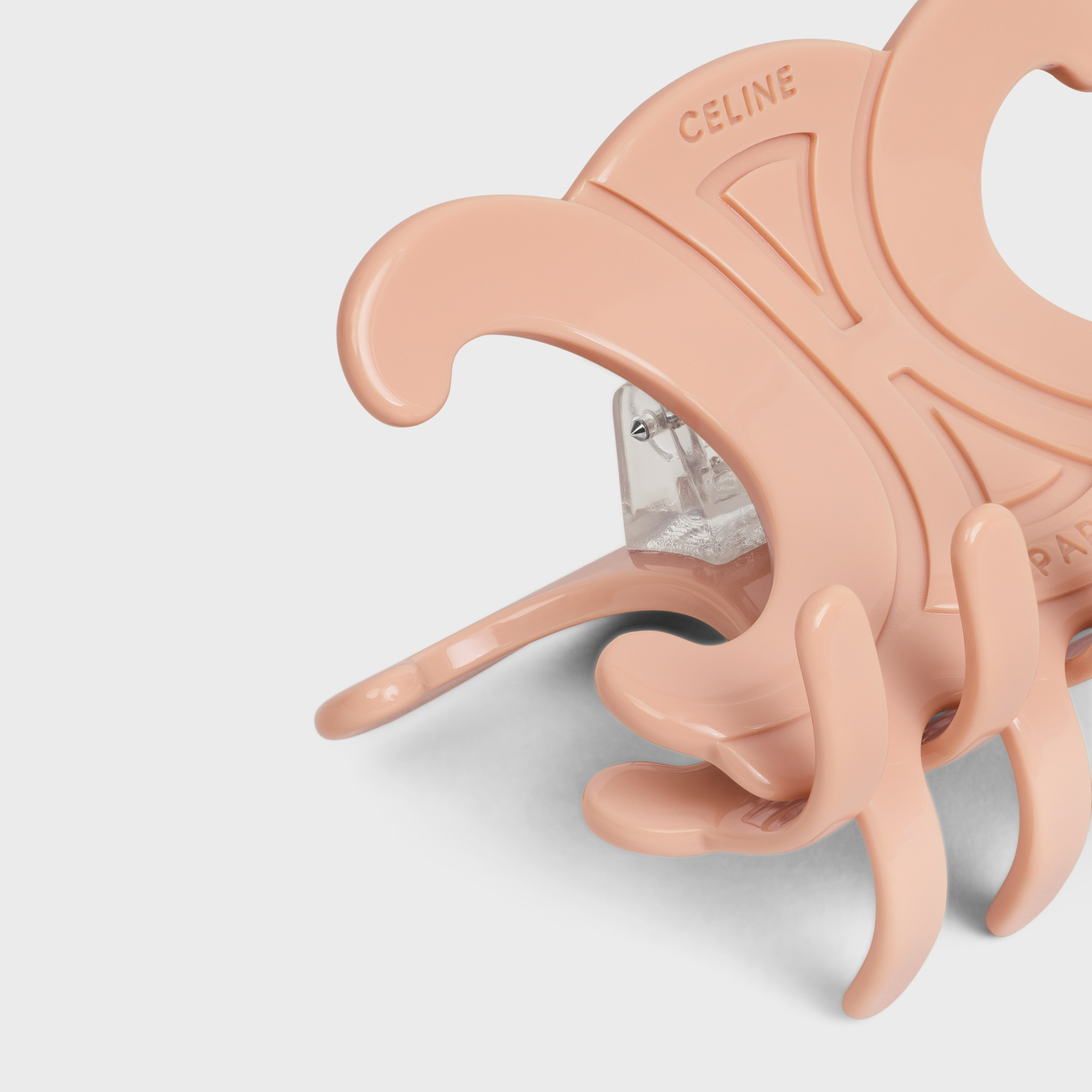 CELINE TRIOMPHE LARGE HAIR CLAW IN ACETATE