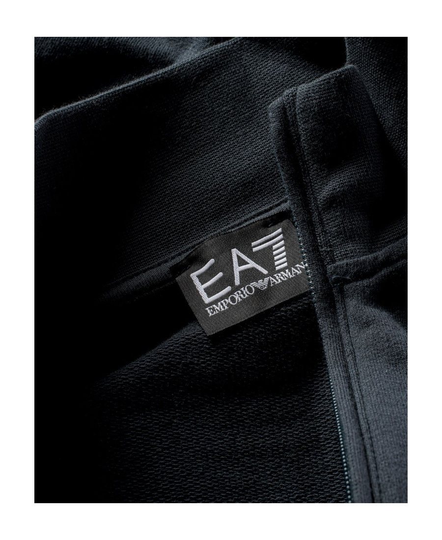 Ea7 Chest-logo Lightweight Jacket In Black