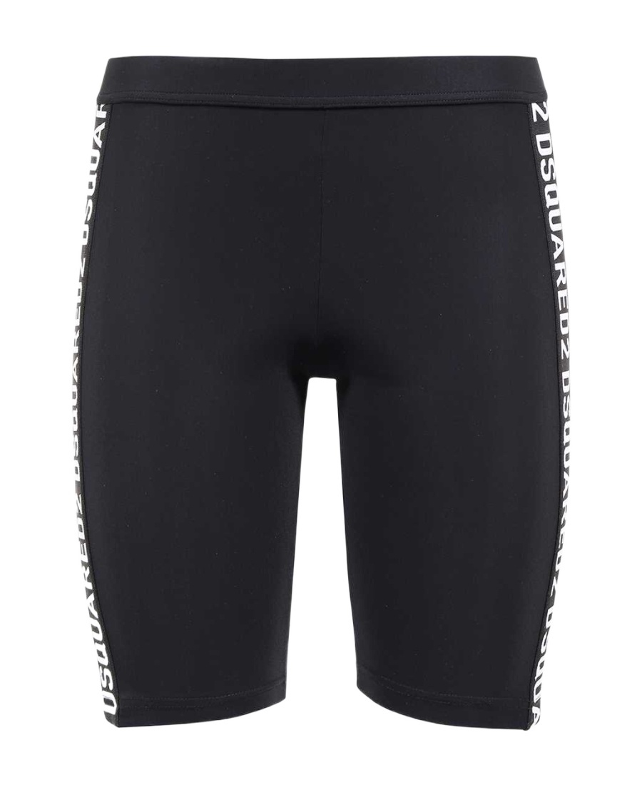 DSQUARED2 CONTRAST-LOGO PRINT SHORTS