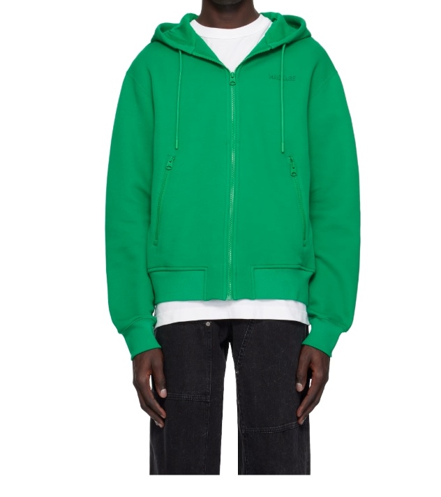 Mackage Long-sleeved Hooded Sweatshirt In Green
