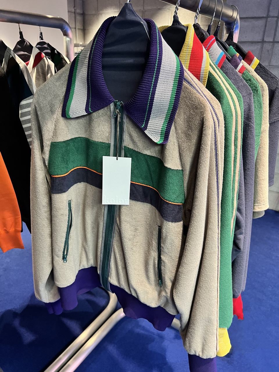 Kolor Lapel Casual Jacket In Multicolor