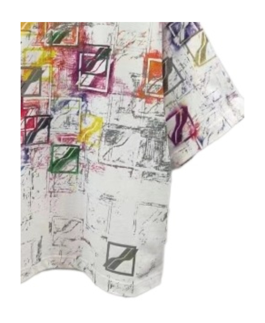 We11 Done Printed Pattern Short-sleeved T-shirt In White