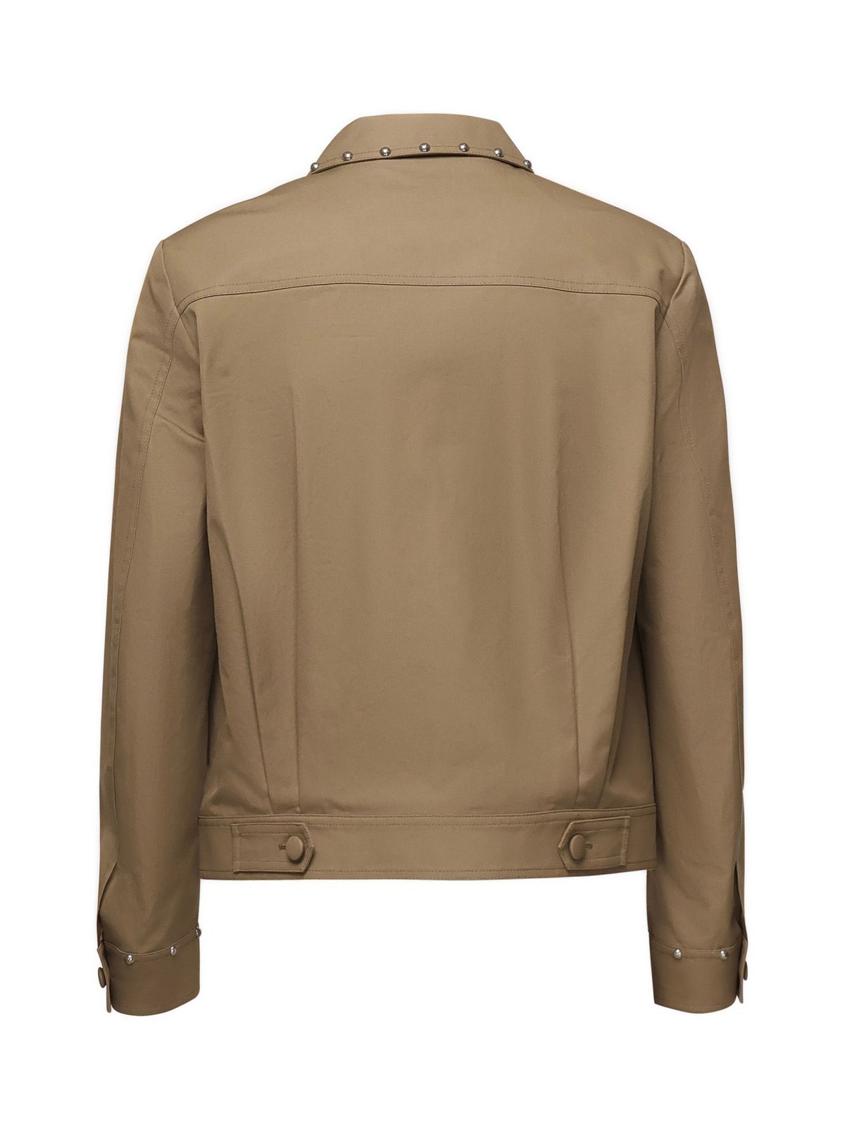 Valentino Safari Jacket With Long Sleeves And Flap Pockets In Brown