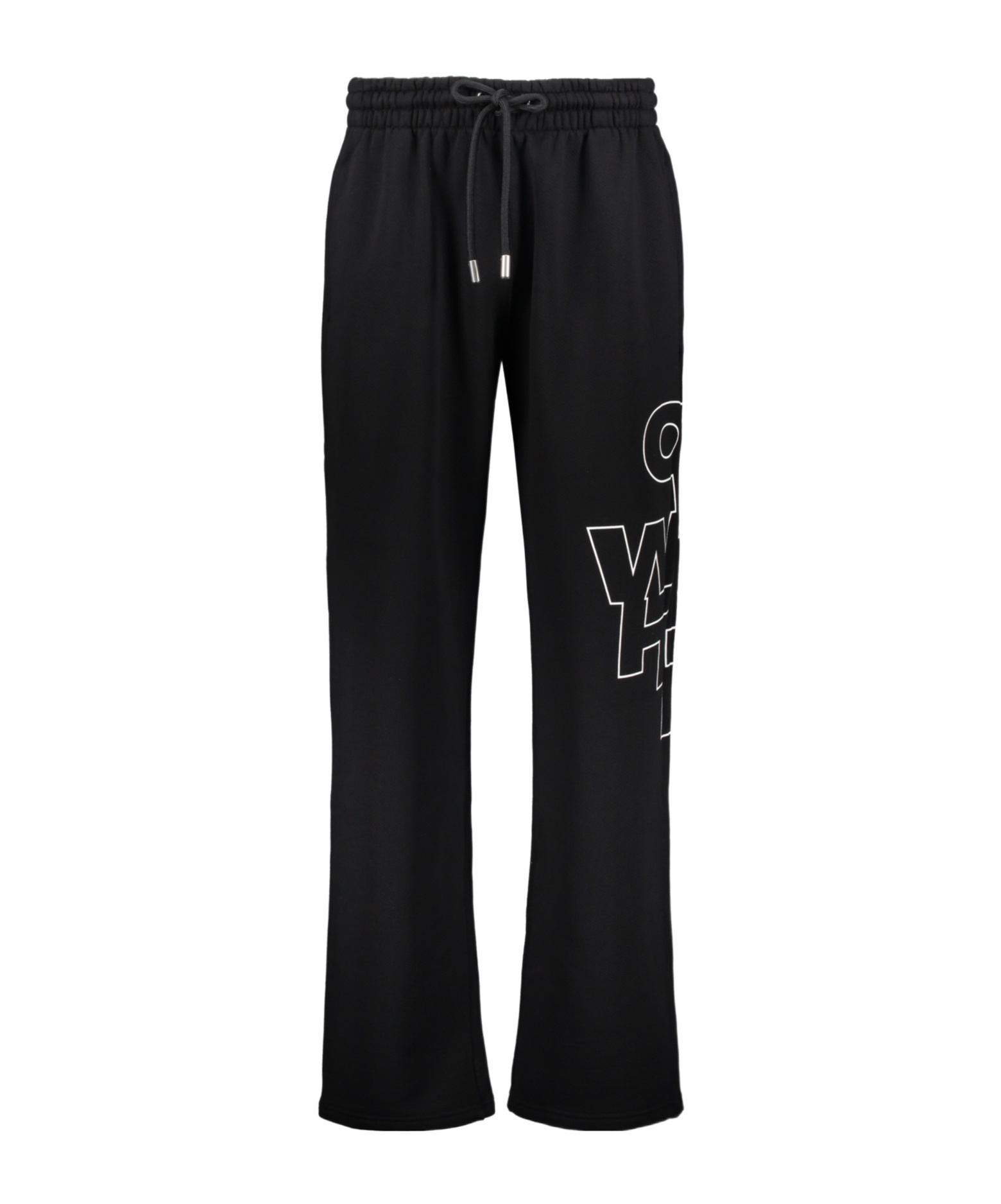 Off-white Versatile Black Pants With Modern Design In Black