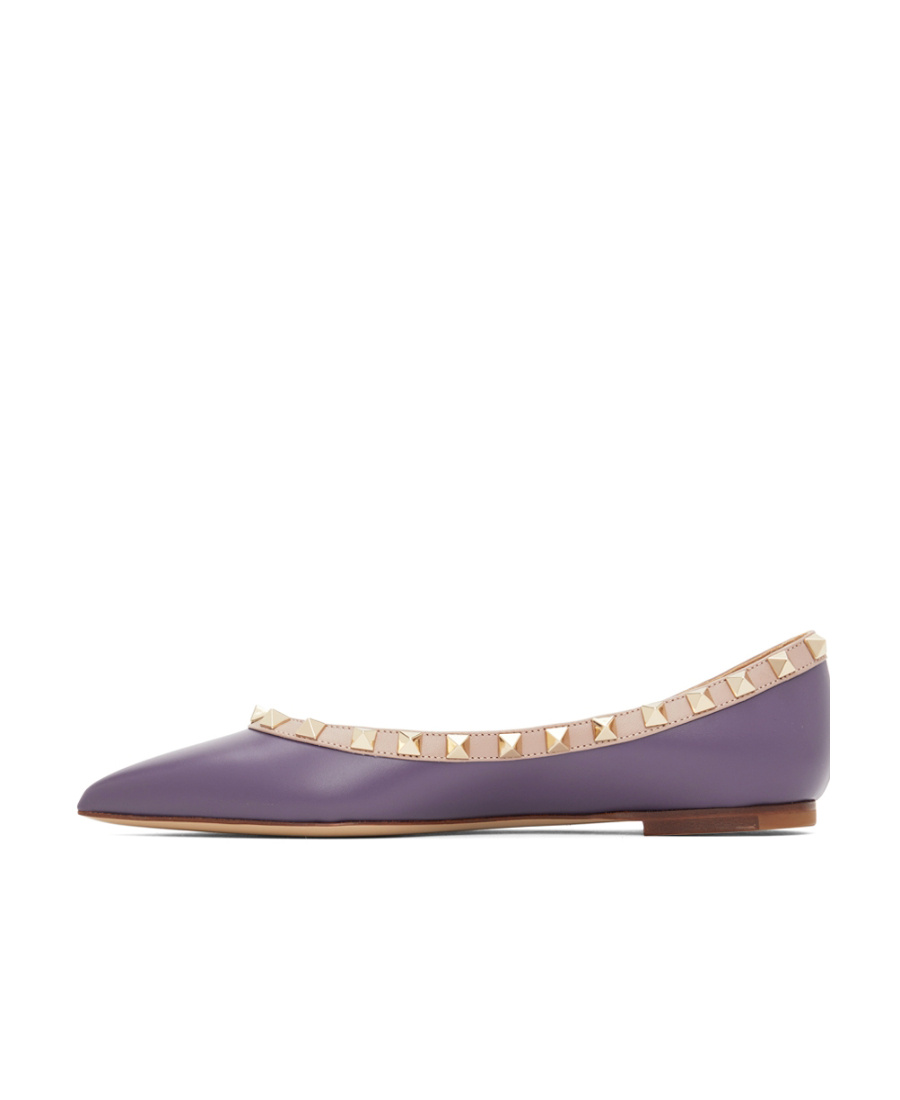 Valentino Pointed Ballet Shoes In Multicolor