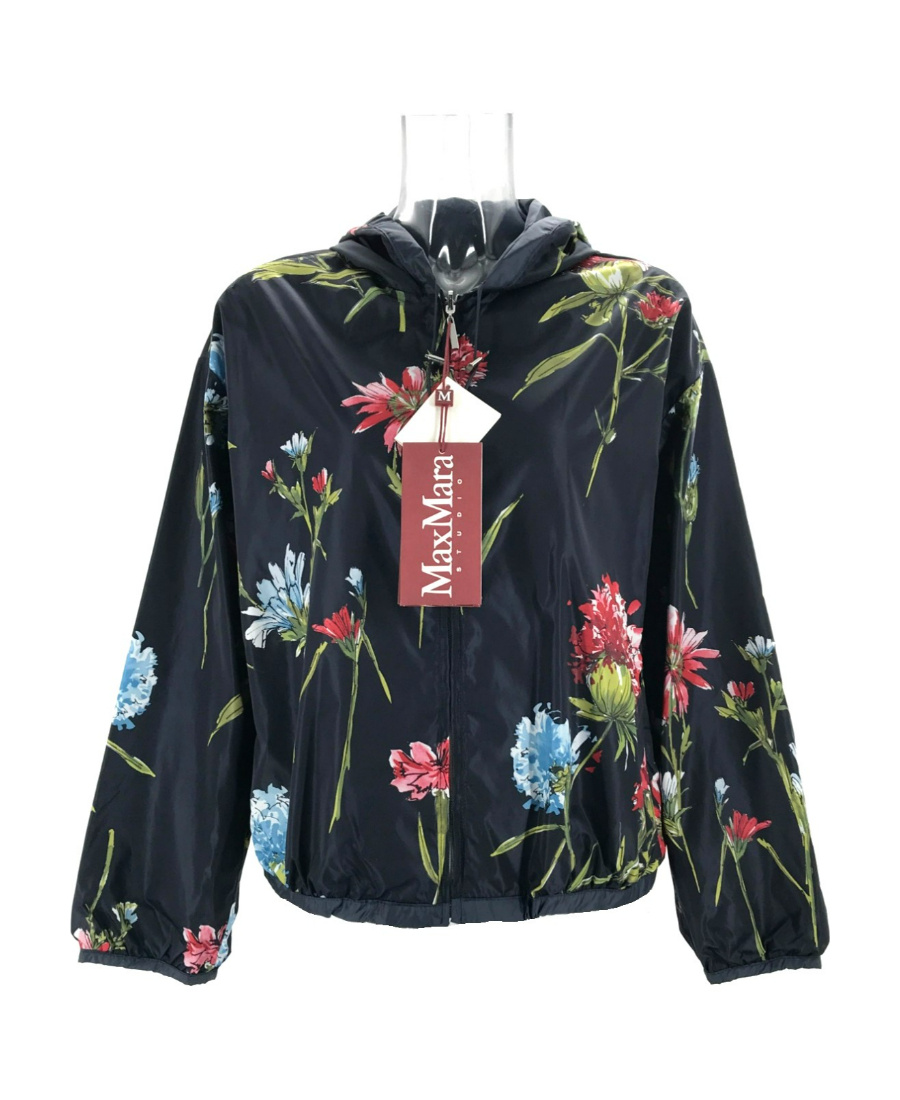 Max Mara Long-sleeved Hooded Casual Jacket In Black