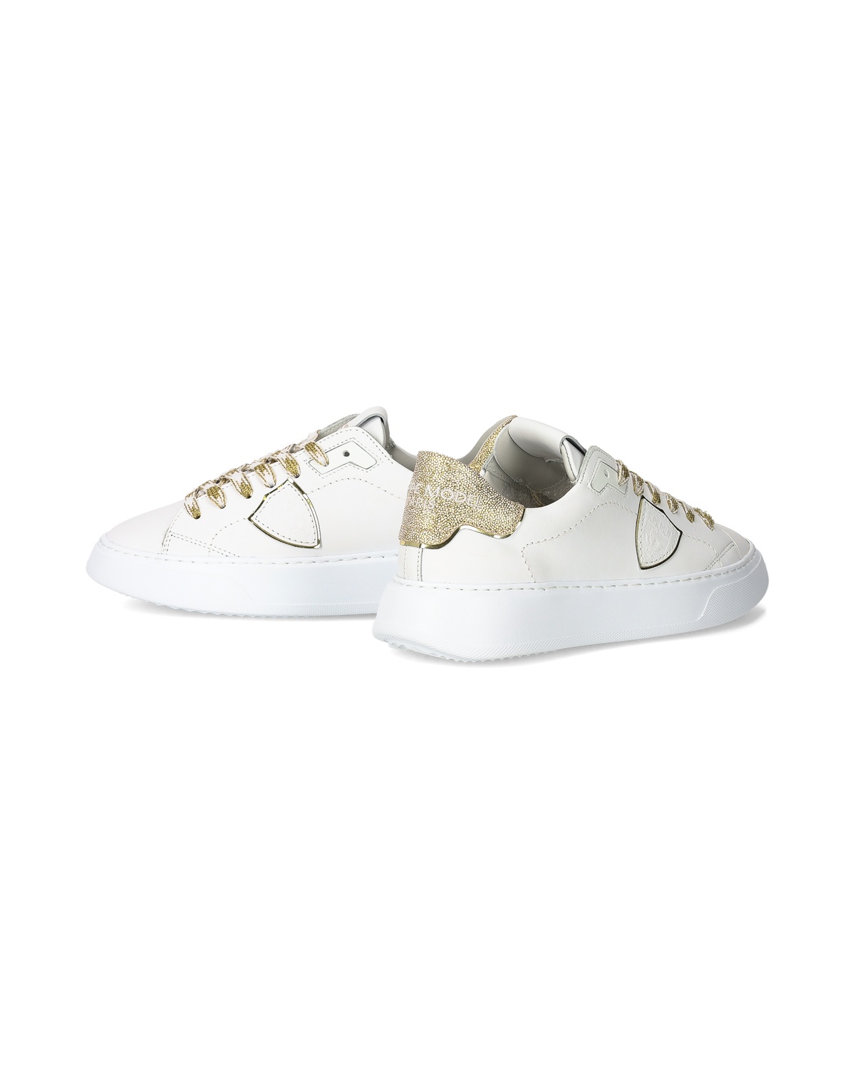 Philippe Model Round Head Low-cut Sneakers In White