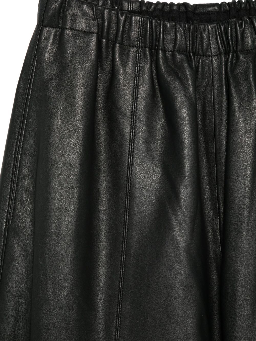 Alysi Elastic Waist Casual Pants In Black