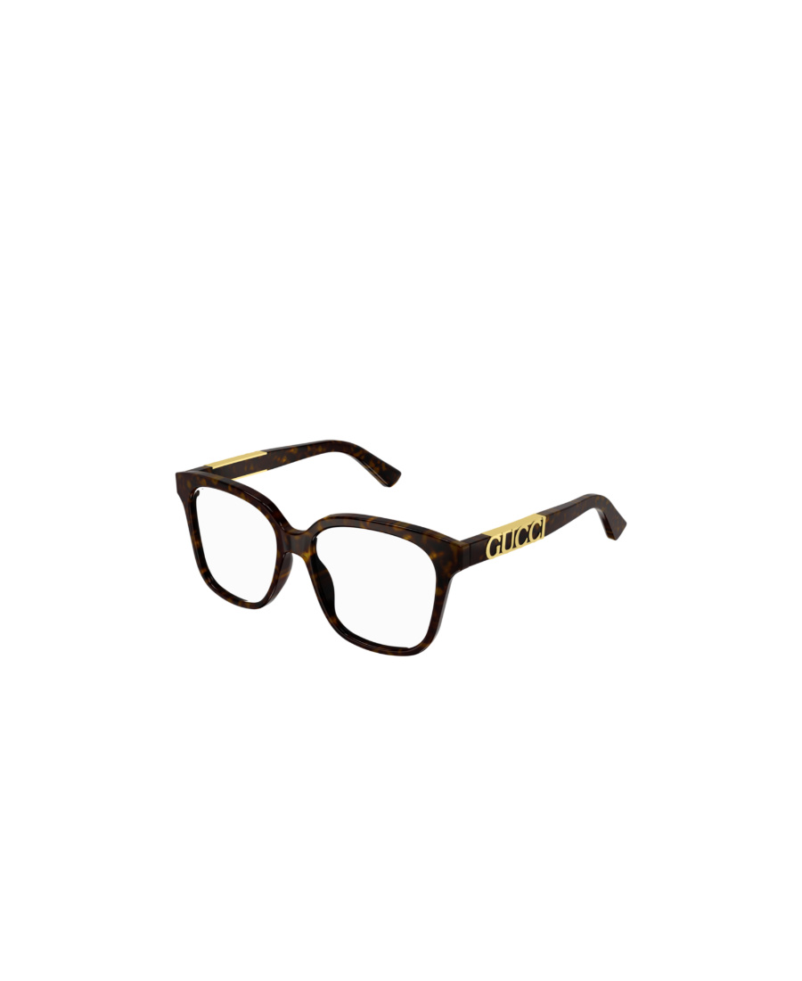 Gucci Eyewear Square Frame Glasses In Brown