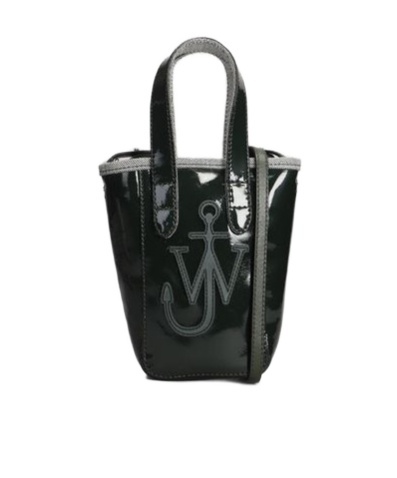 Jw Anderson J. W. Anderson Belt Anchor Logo Mini Tote Bag In Black