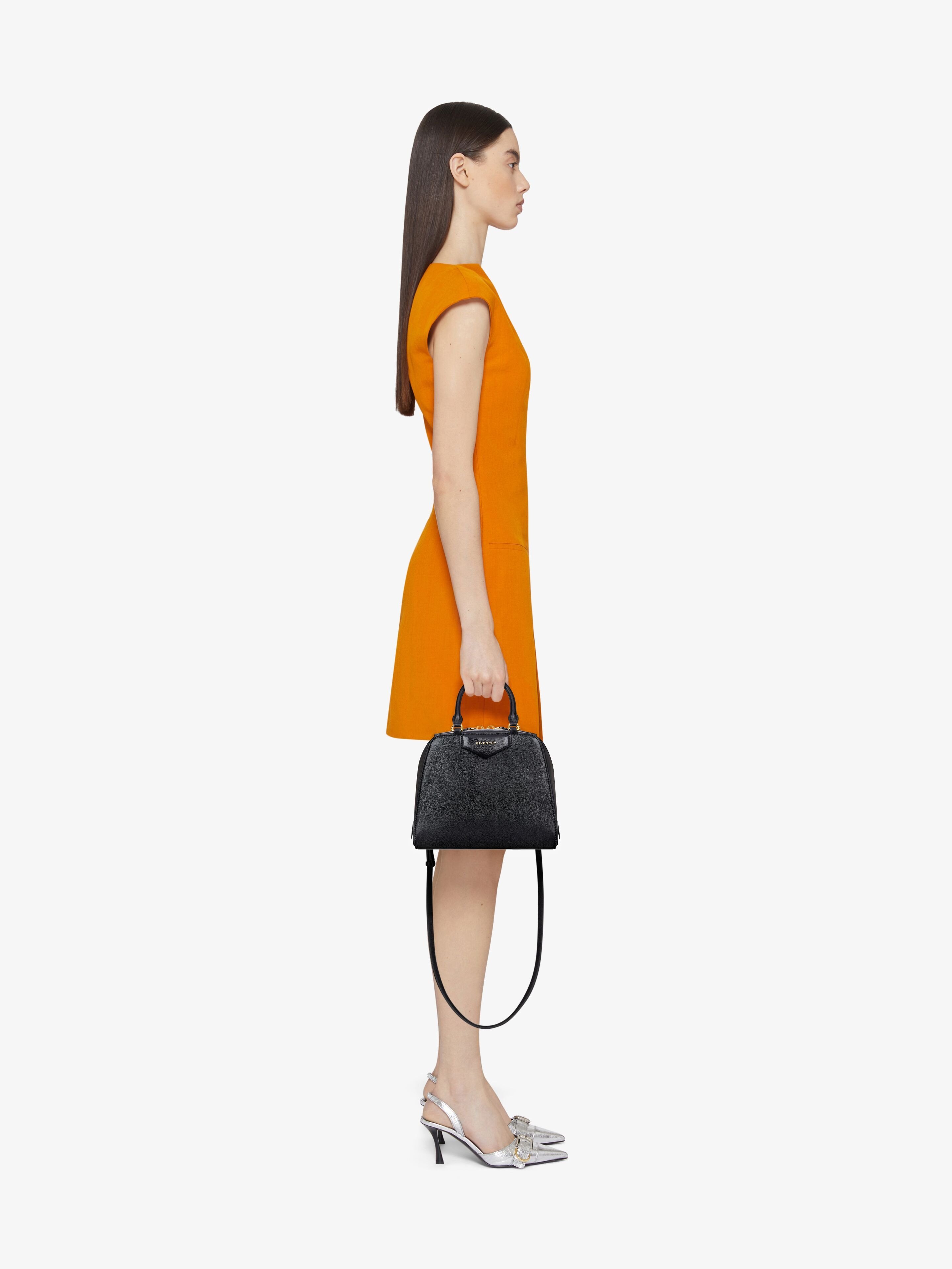 Givenchy Antigona Cube Nano Black Bag In Black