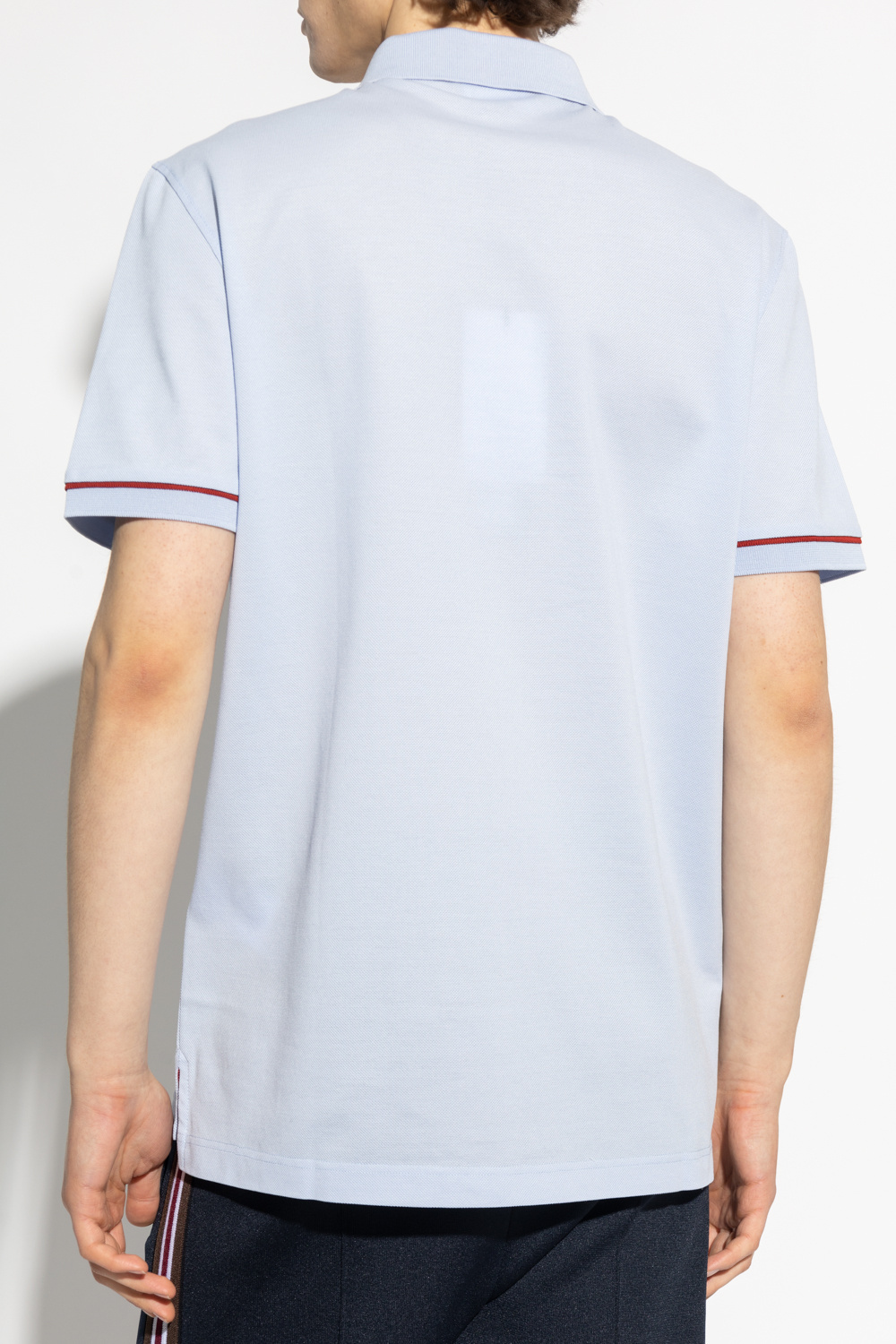 Ferragamo Lapel Polo Shirt In White