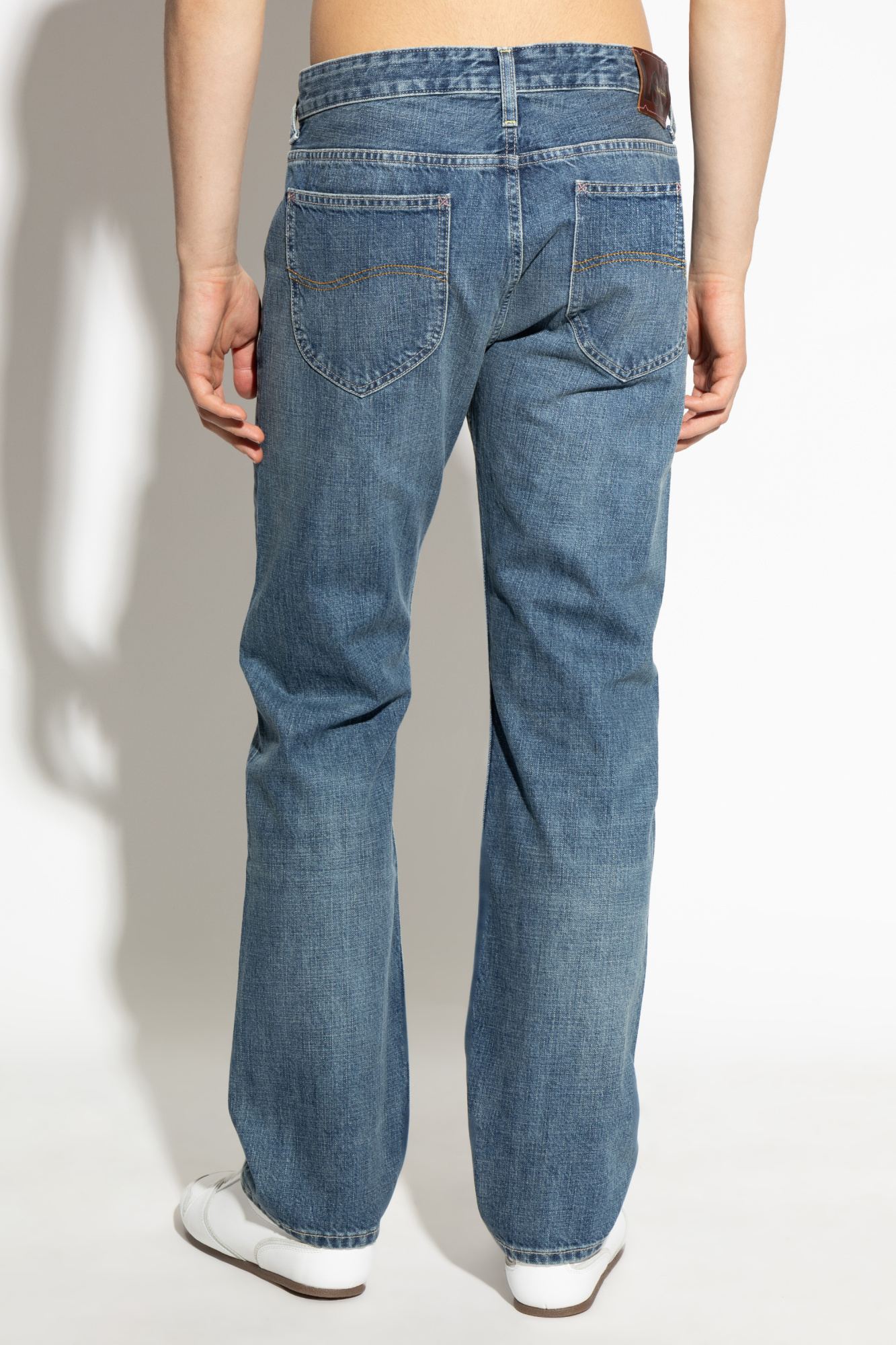 Shop Paul Smith X Lee Straight-leg Jeans In Blue