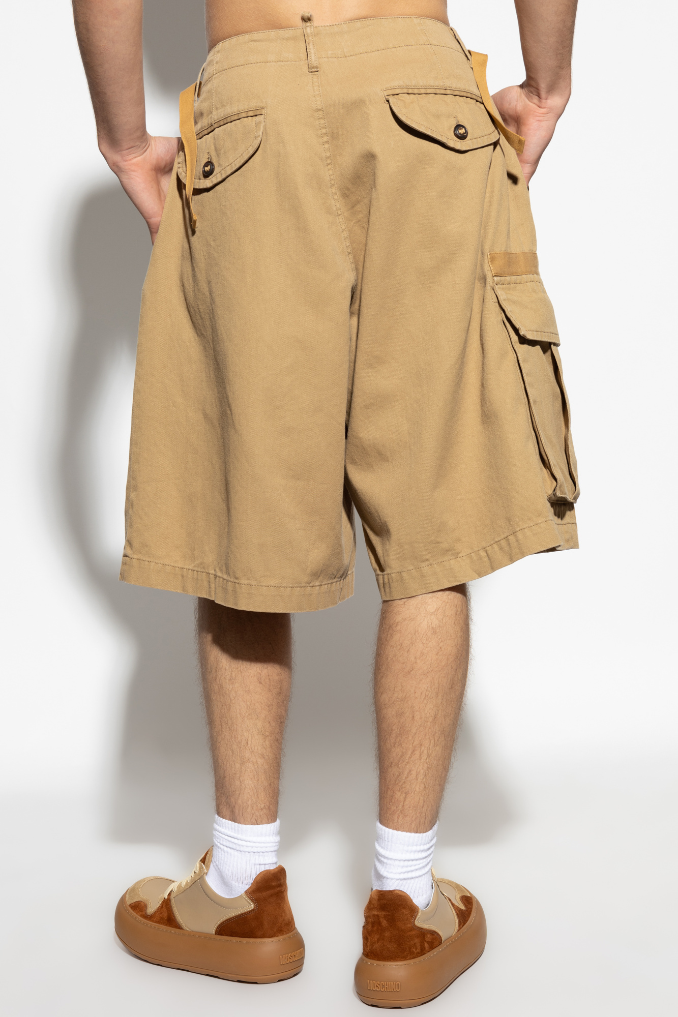 Dsquared2 Belt Loop Shorts In Brown