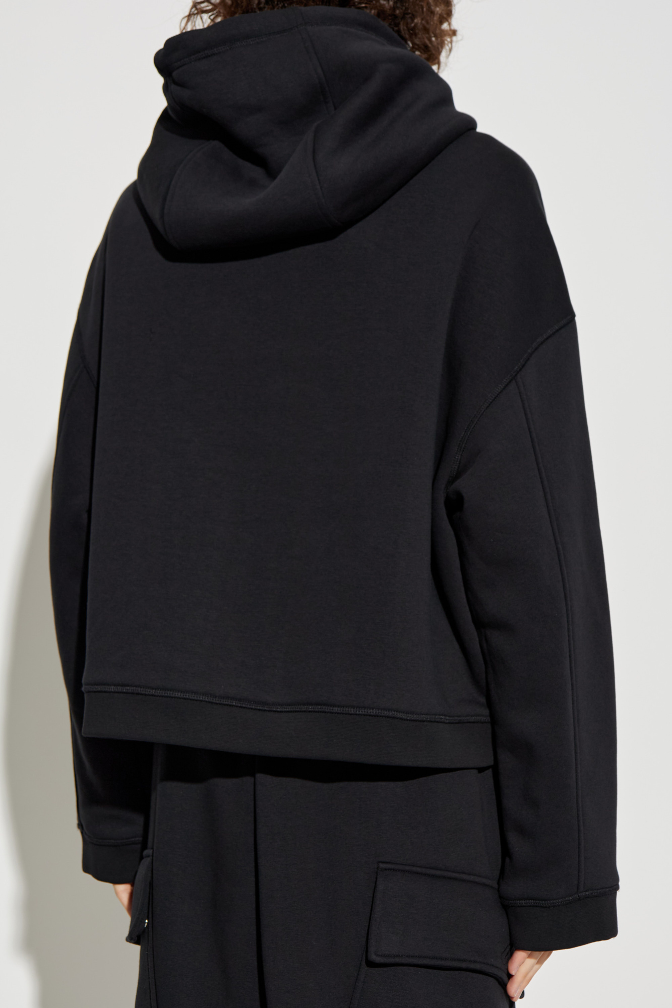 Dsquared2 Long-sleeved Hooded Sweatshirt In Black