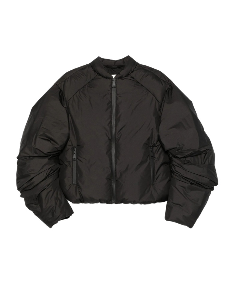 Khrisjoy Quilted Zip-front Jacket In Black