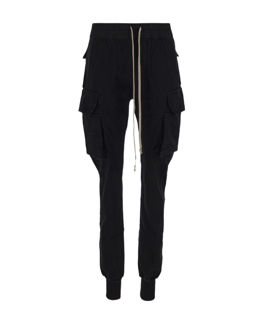 Shop Rick Owens Drkshdw Cargo-pocket Organic Cotton Track Pants In Black