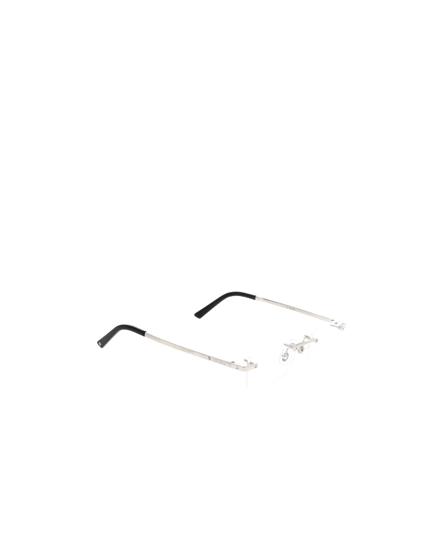 Cartier Square Frameless Sunglasses In White
