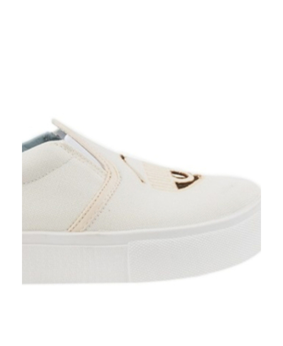 Chiara Ferragni Logo Round-headed Casual Sports Shoes In White