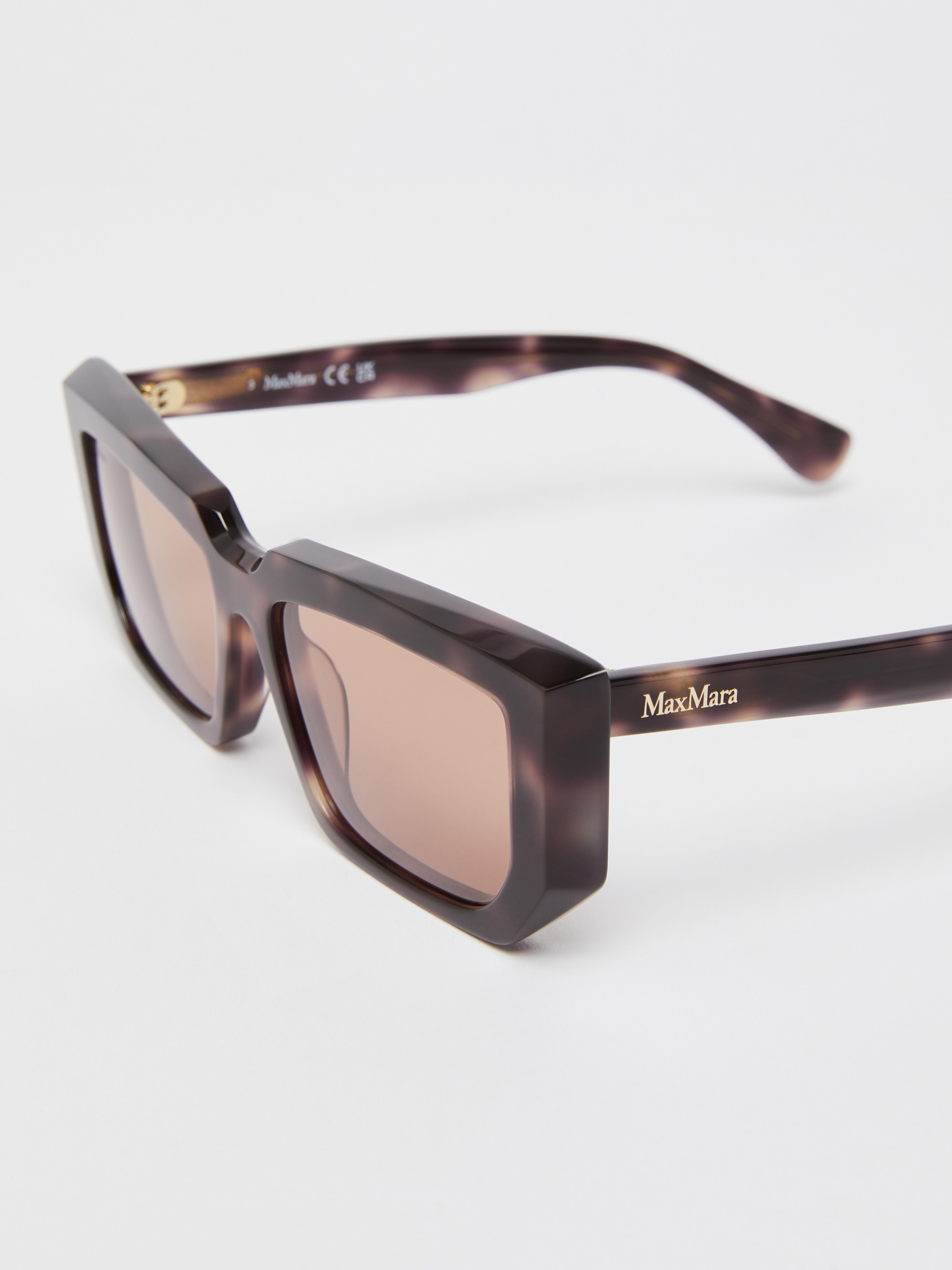 Max Mara Full Frame Sunglasses In Nude