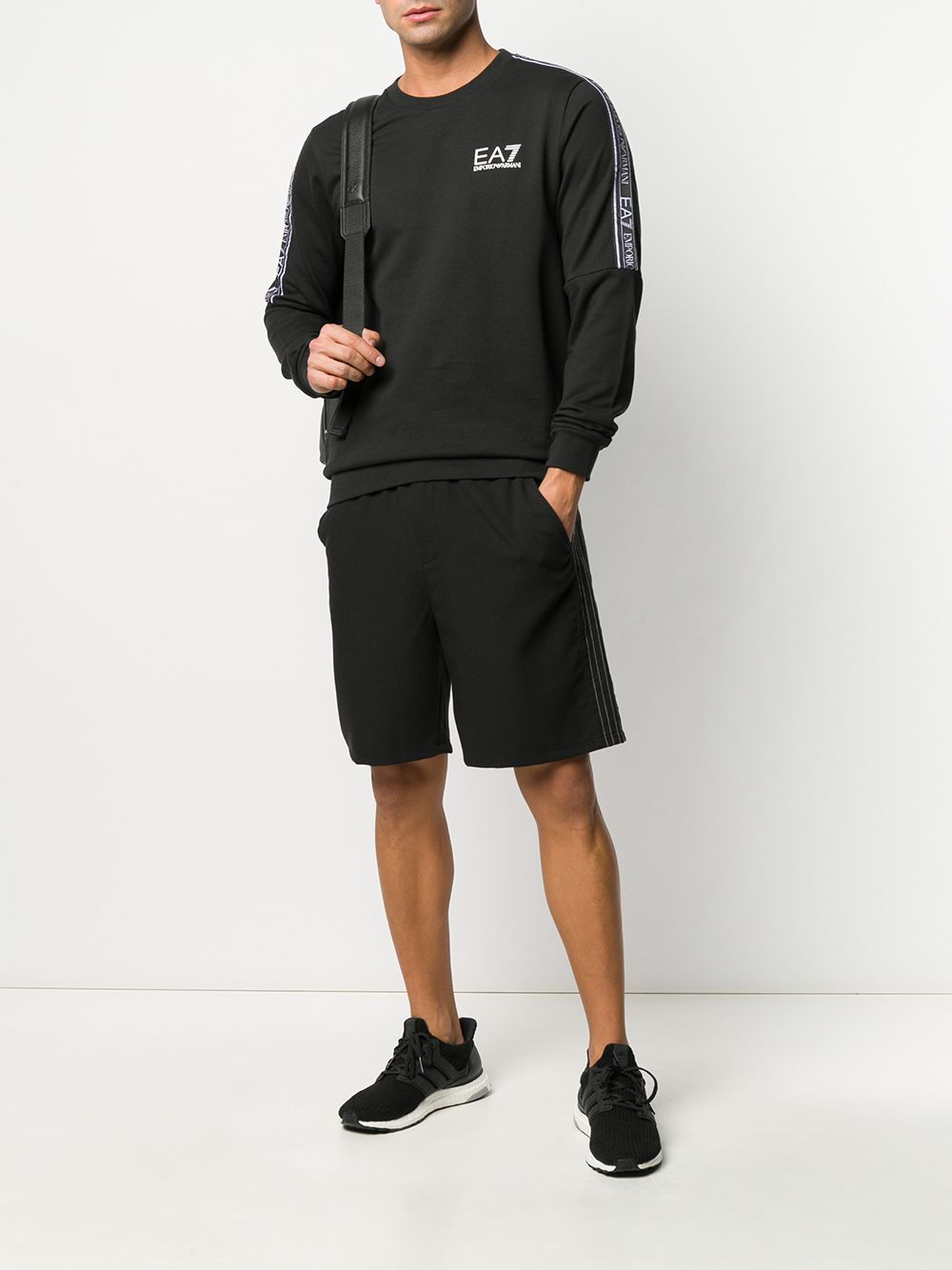 Ea7 Sweaters Black In Black