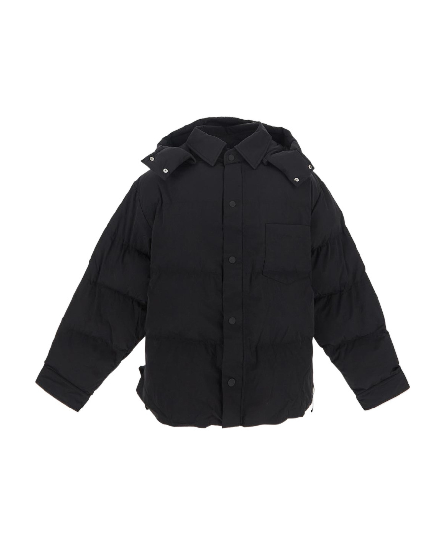 Jacquemus Hooded Padded Jacket In Black