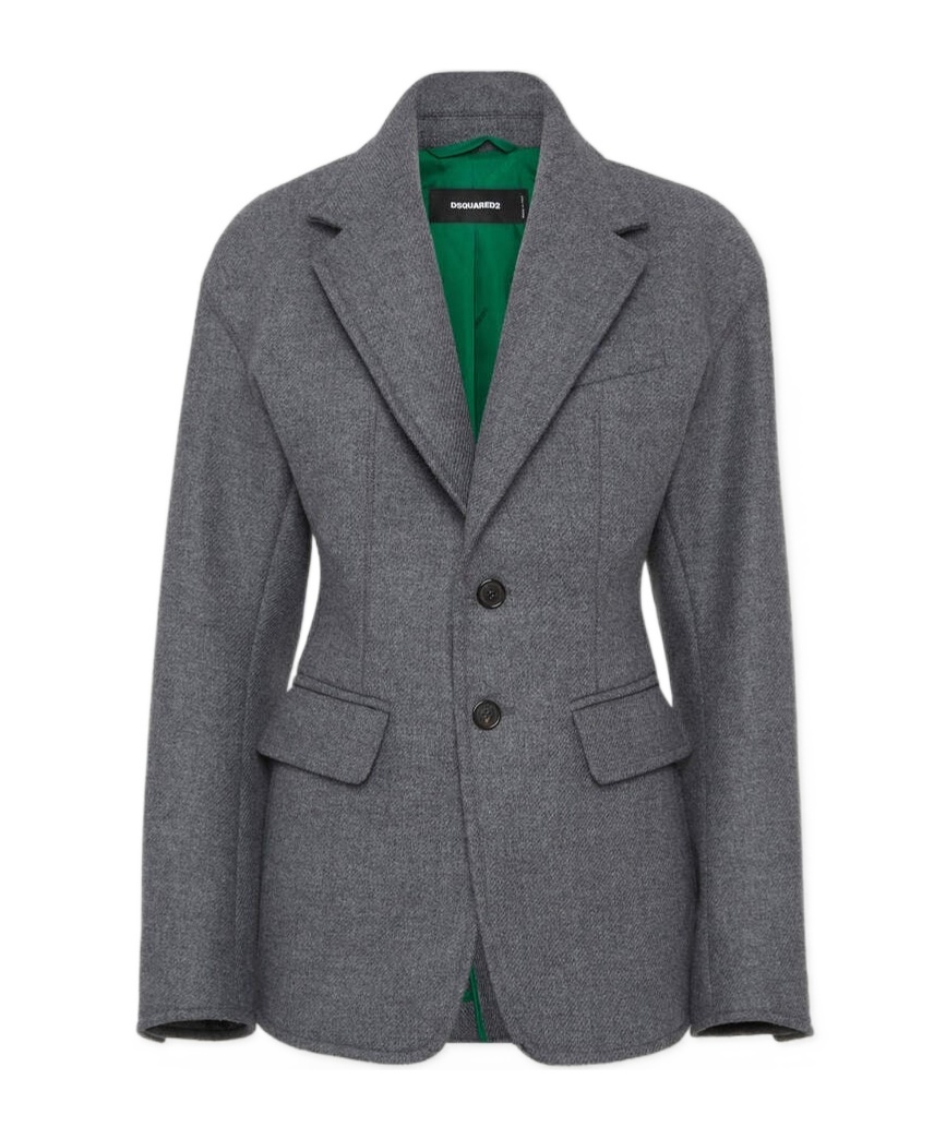 Dsquared2 Relaxed Double Jacket Clothing In Gray