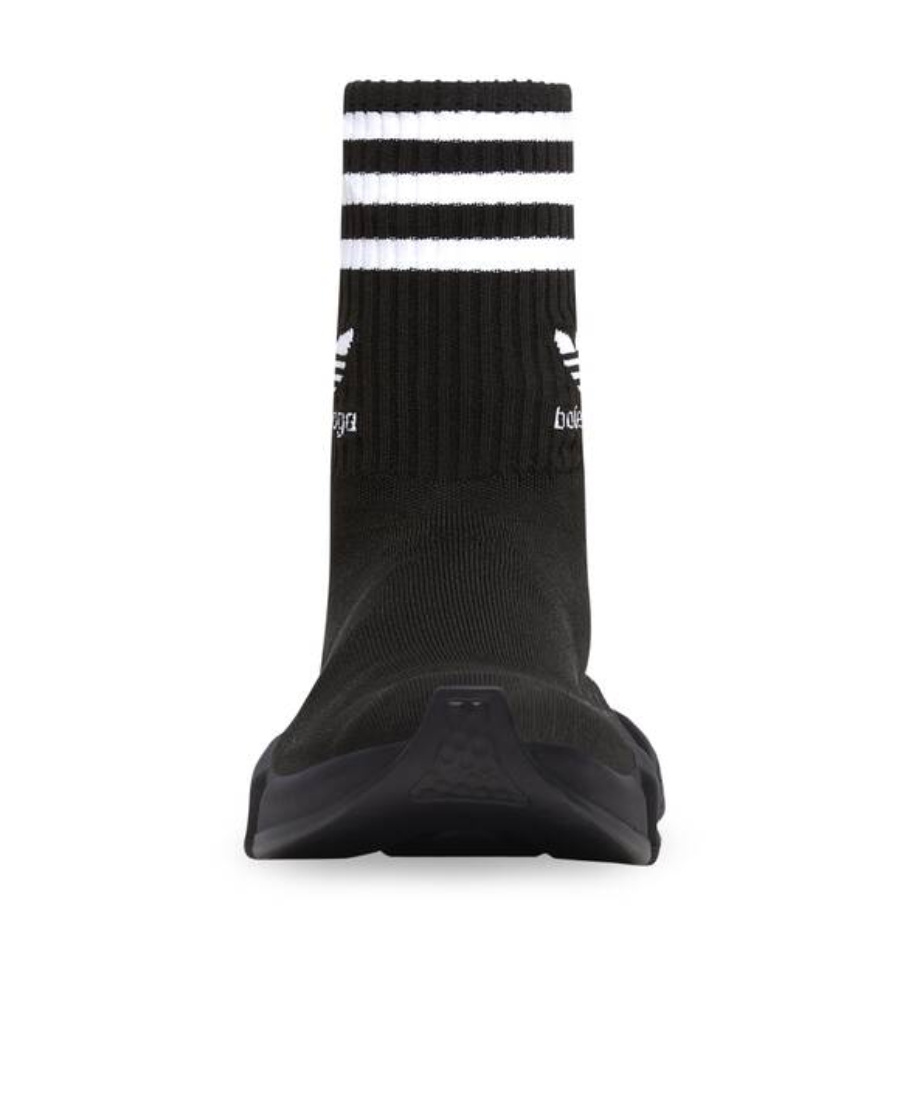 Balenciaga X Adidas Speed Sneakers In Black