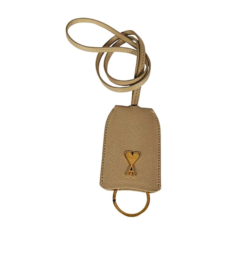 Ami Alexandre Mattiussi Logo Keychain In Green