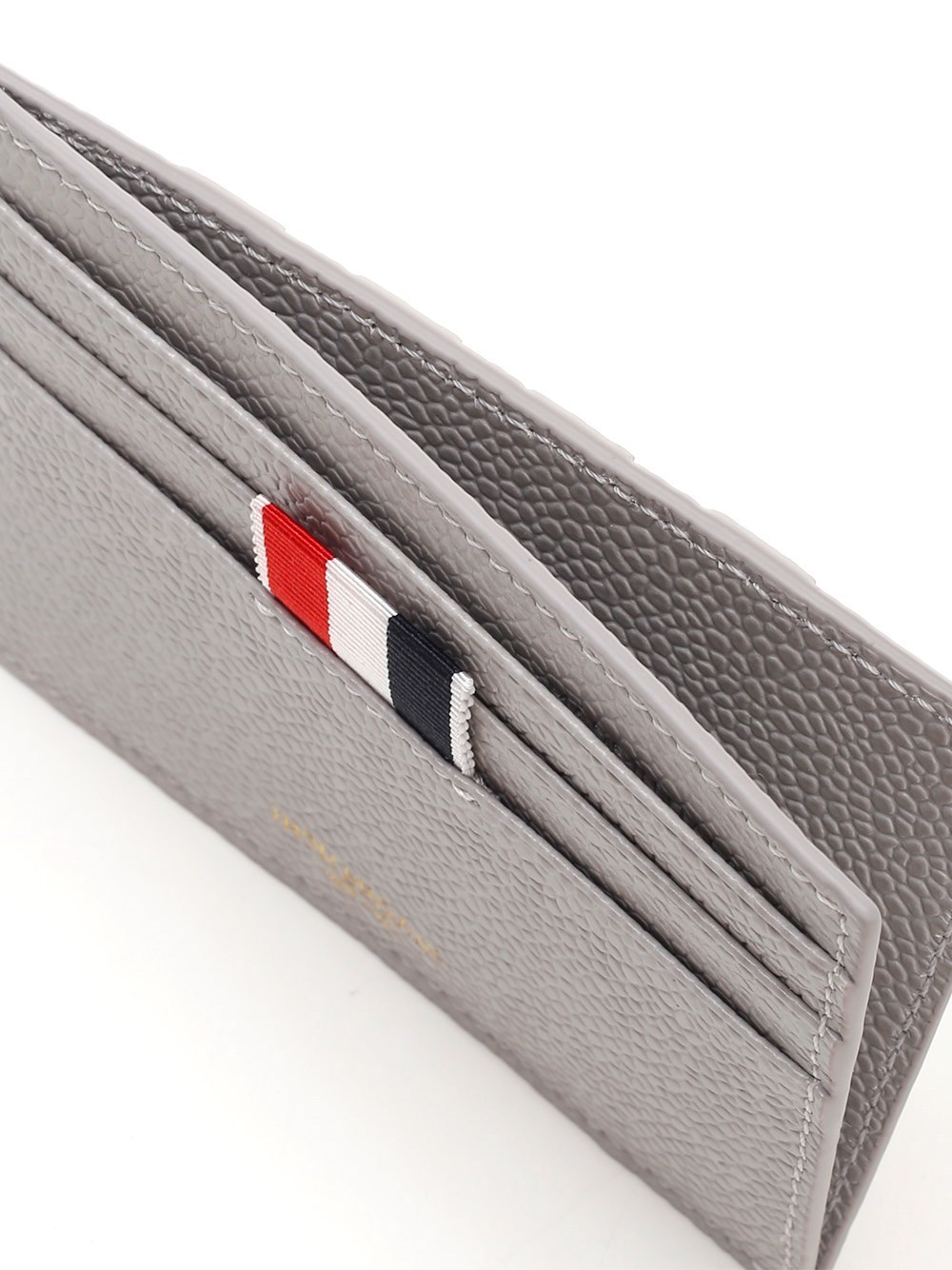 Thom Browne Wallet With Signature Stripe Detail In White