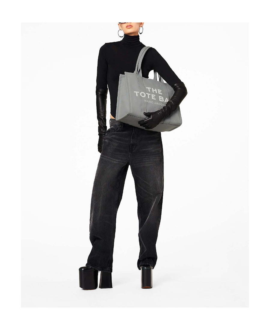 Shop Marc Jacobs The Large Tote Bag In Gray