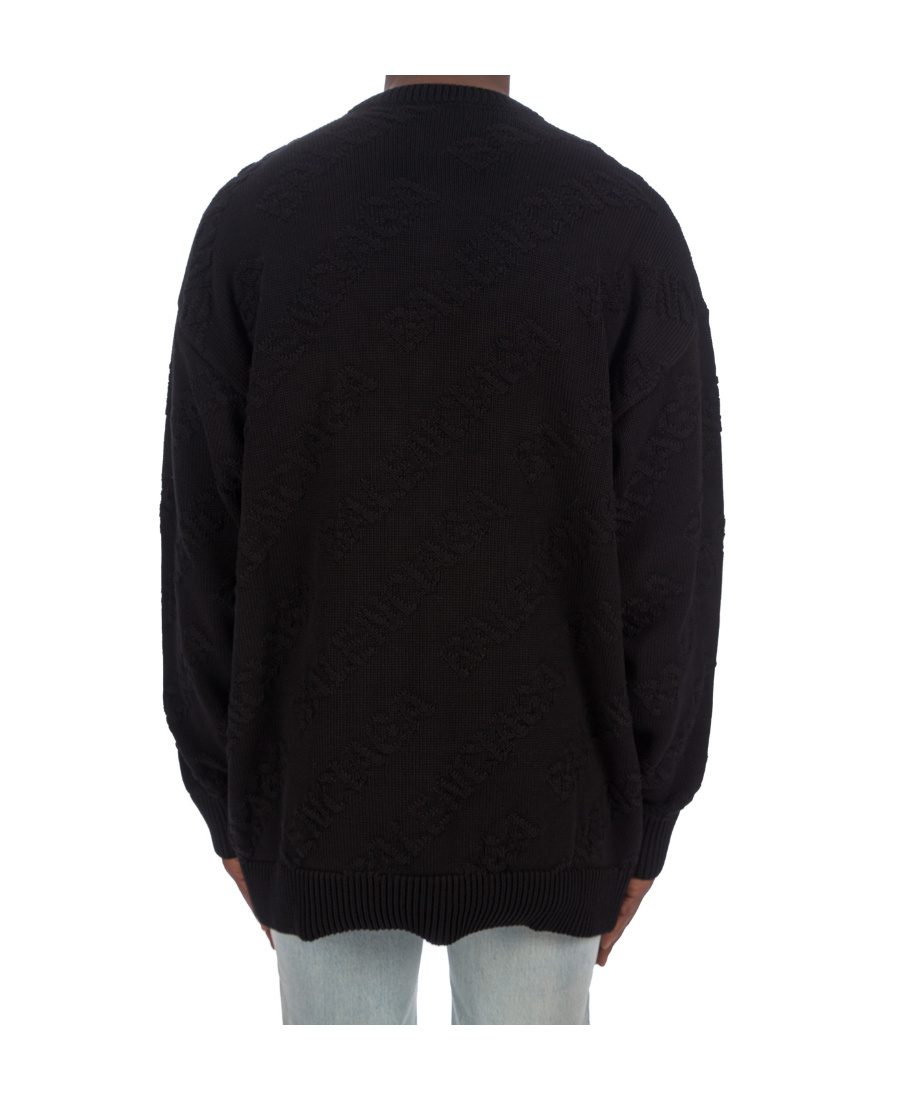 BALENCIAGA BALENCIAGA ALLOVER JACQUARD KNIT SWEATER