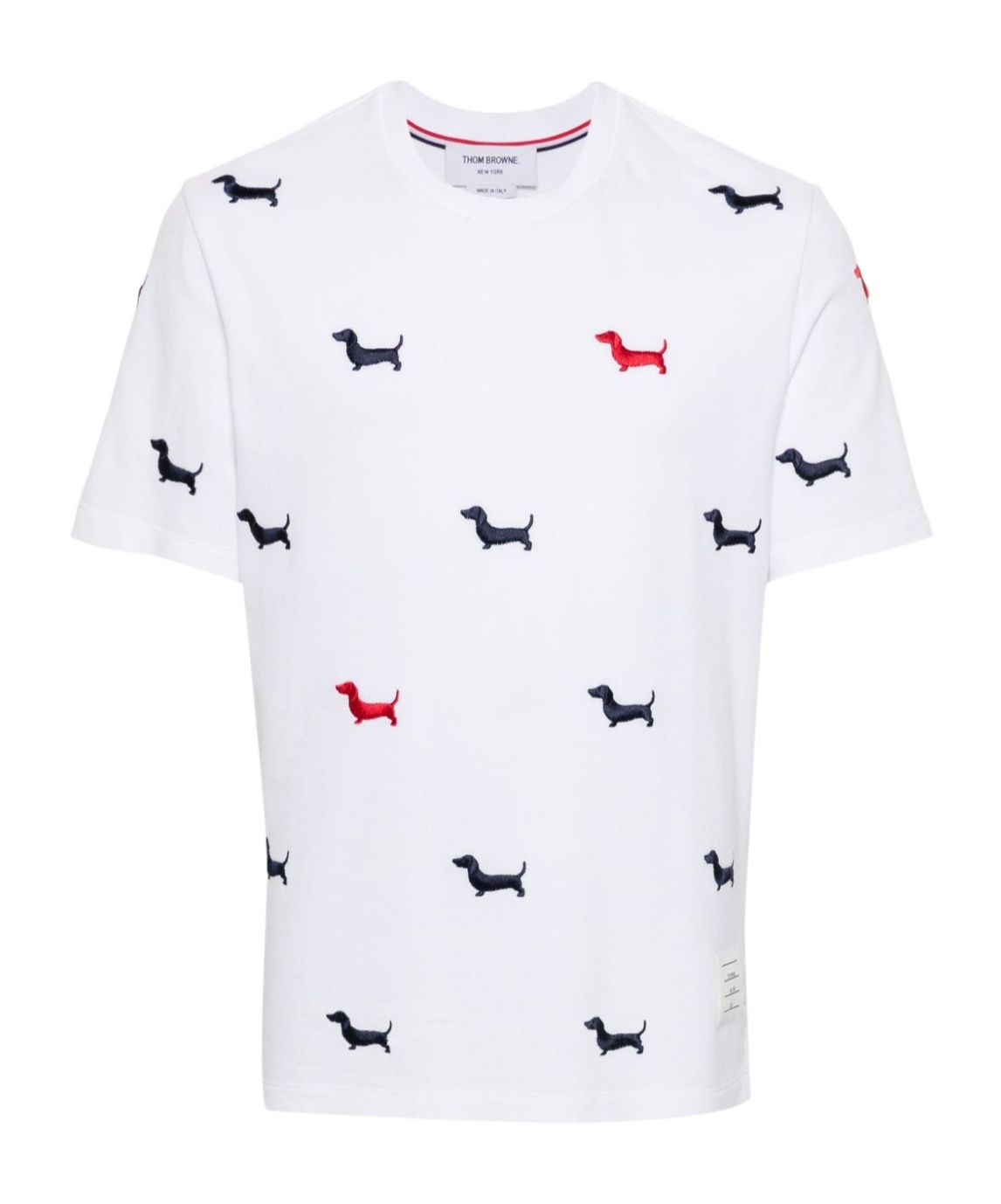 Thom Browne T-shirt With Dachshunds In White