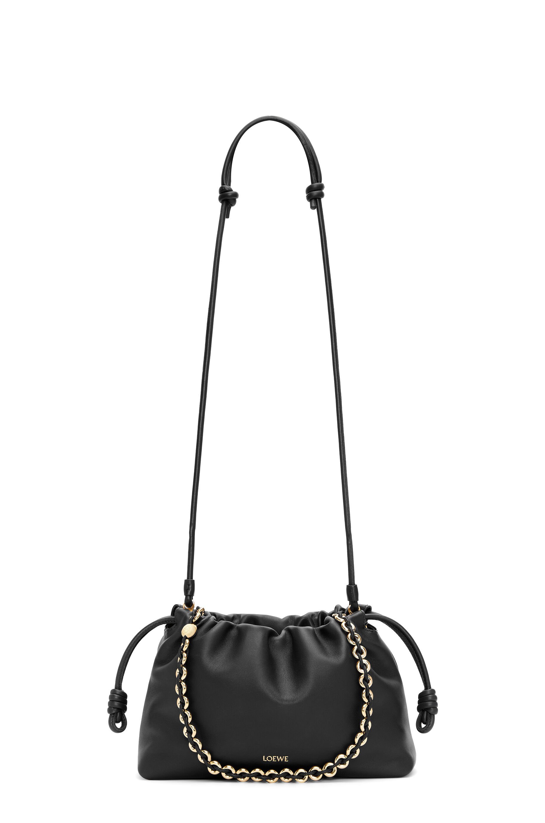Shop Loewe Flamenco Purse Bag In Mellow Nappa Lambskin In Black