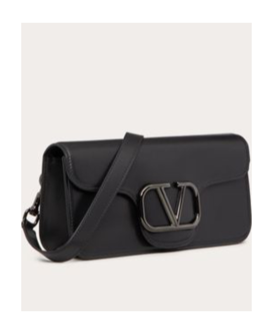 Valentino Vlogo Shoulder Bag In Black