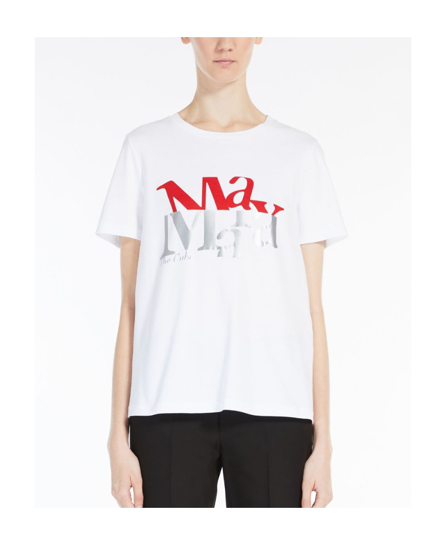 Max Mara Plain Knitted T-shirt In White