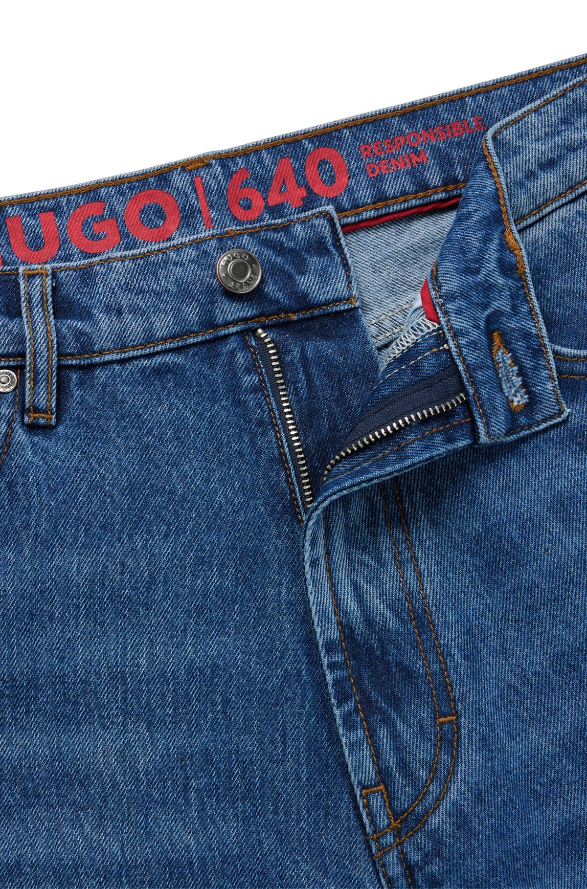 Hugo Boss Straight-leg Jeans In Blue