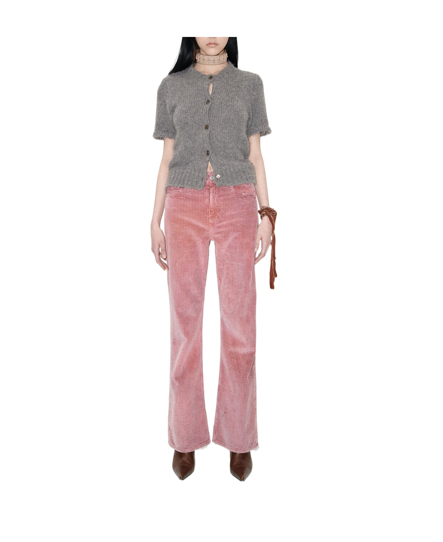 Shop Our Legacy Corduroy Flared Trousers In Pink
