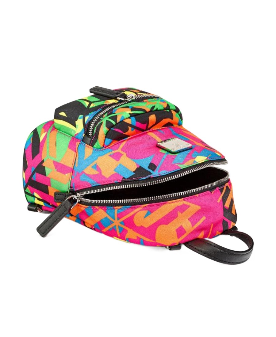 Mcm Abstract Pattern Printed Shoulder Bag In Multicolor