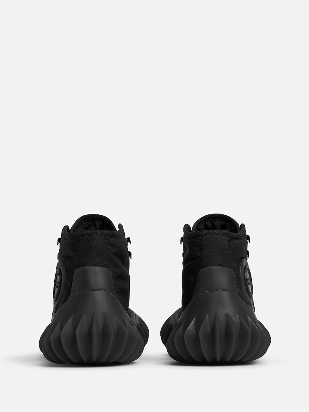 Bottega Veneta Lace-up High-top Sneakers In Black
