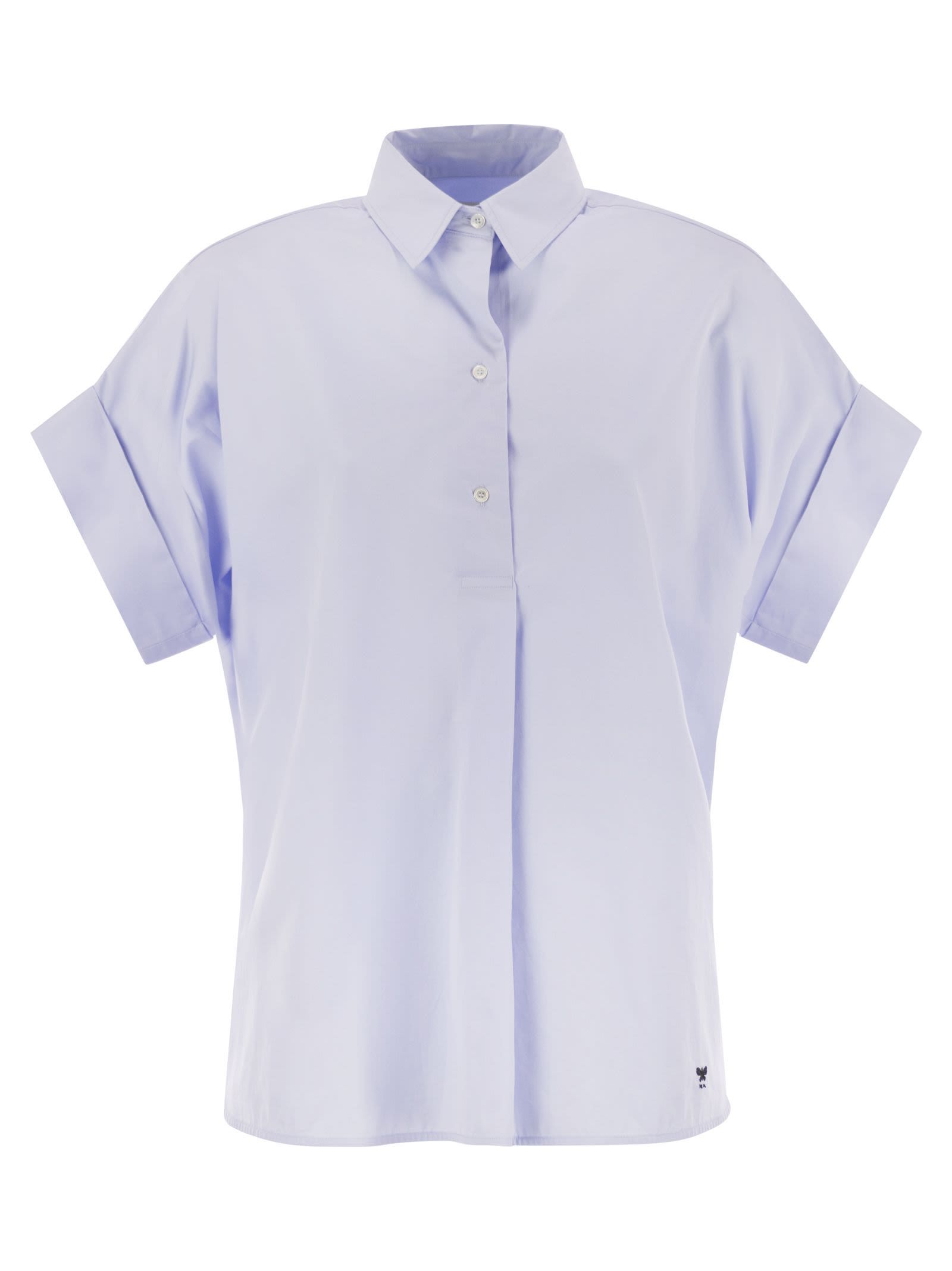 Weekend Max Mara Short-sleeved Shirt In Blue