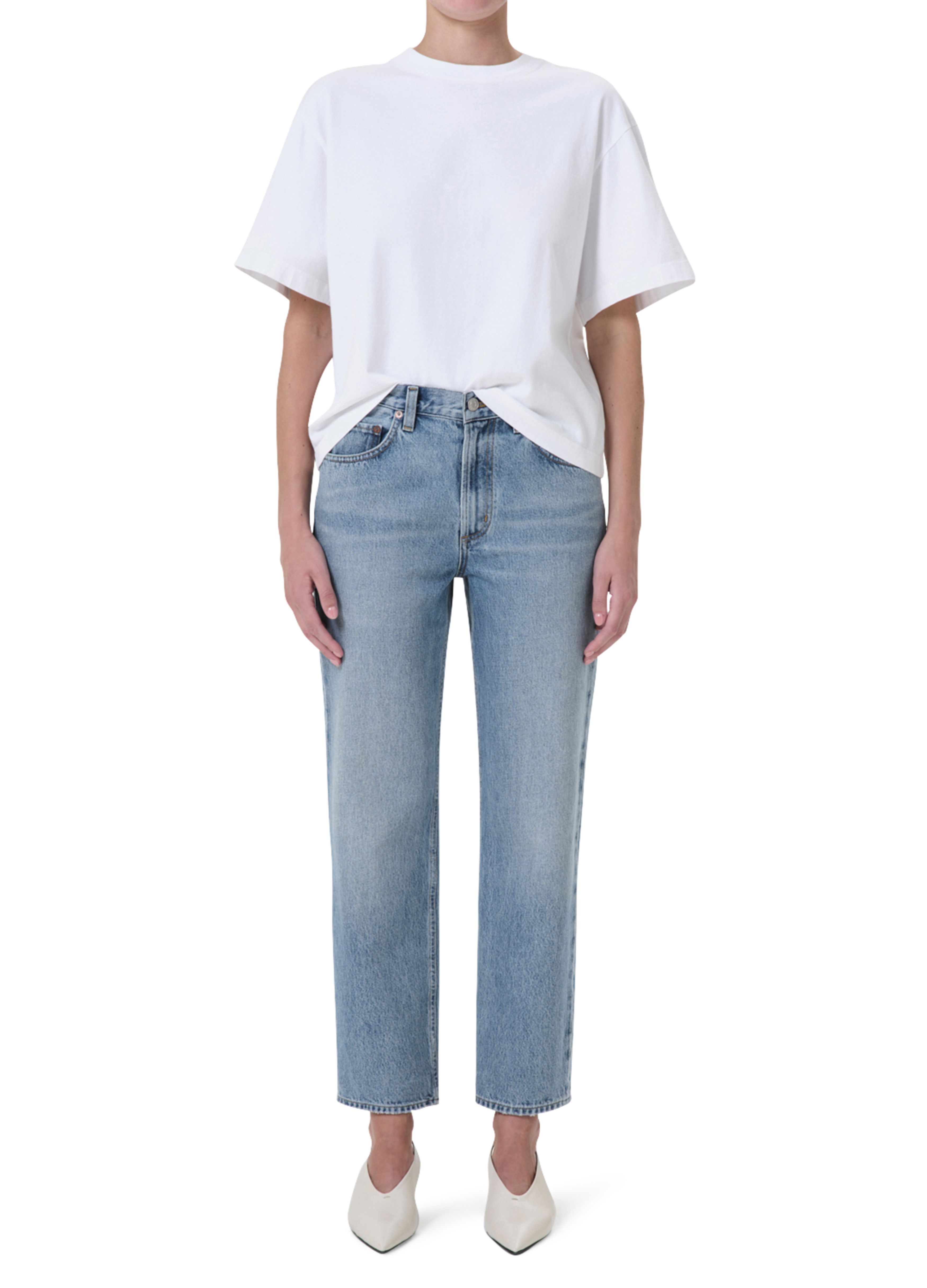 Agolde Jeans With Belt Loops In Blue