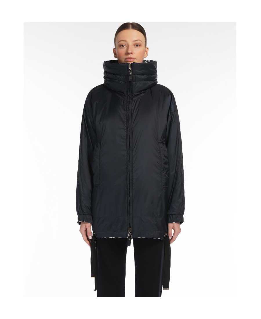 Max Mara Double-sided Casual Jacket In Black