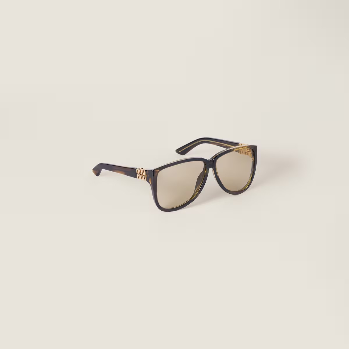 Miu Miu Full Frame Sunglasses In Brown